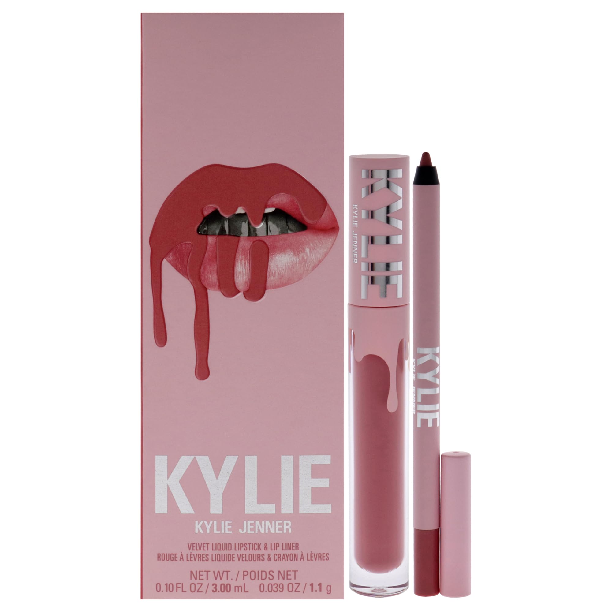 Kylie Cosmetics Velvet Lip Kit - 305 Harmony For Women 2 Pc 0.10oz Velvet Liquid Lipstick, 0.039oz Lip Liner