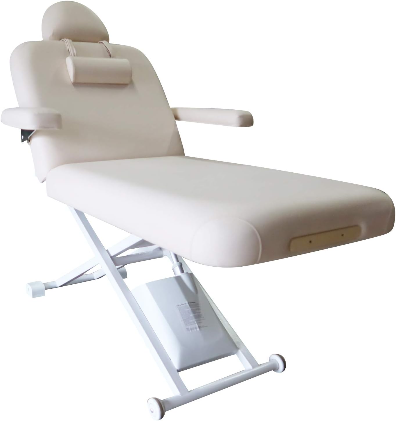 DevLon NorthWest Electric Stationary Massage Table 30” Adjustable Back Height Beige