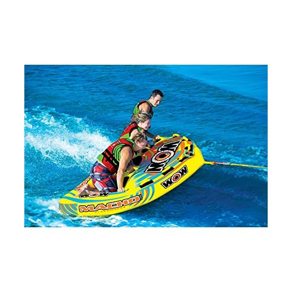 WOW-Sports-WOW-World-of-Watersports-Macho-16-1030-1-to-3-Person-Towable-Tube-Multiple-Riding-Positions