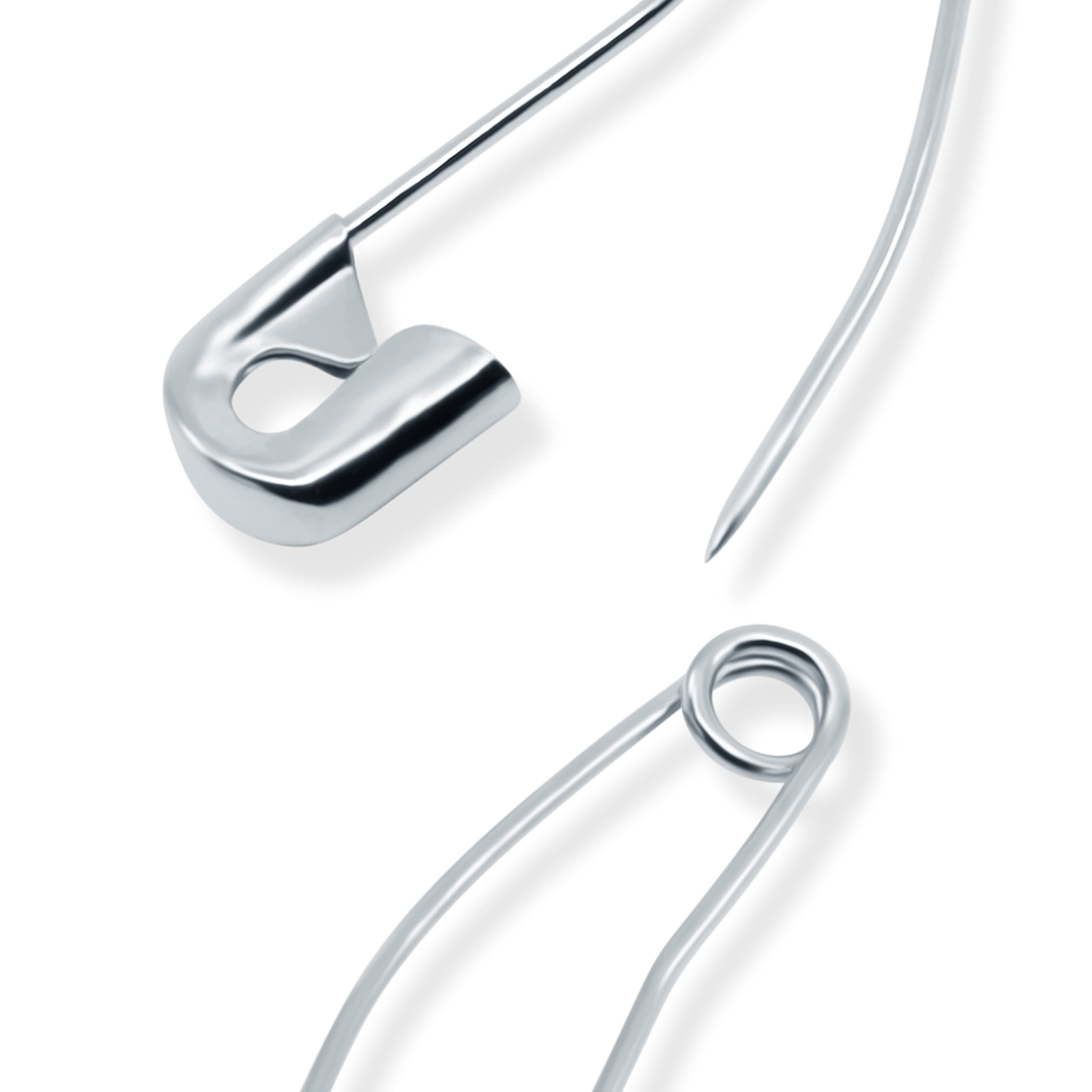 Dritz Quilting 3032 Curved Safety Pins for Large Projects, Bonus Pack, Size 1, Nickel, 300 Count