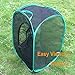 Trasfit 24 Inch Collapsible Insect and Butterfly Habitat Terrarium, Easy Zip-Open Door(Black)
