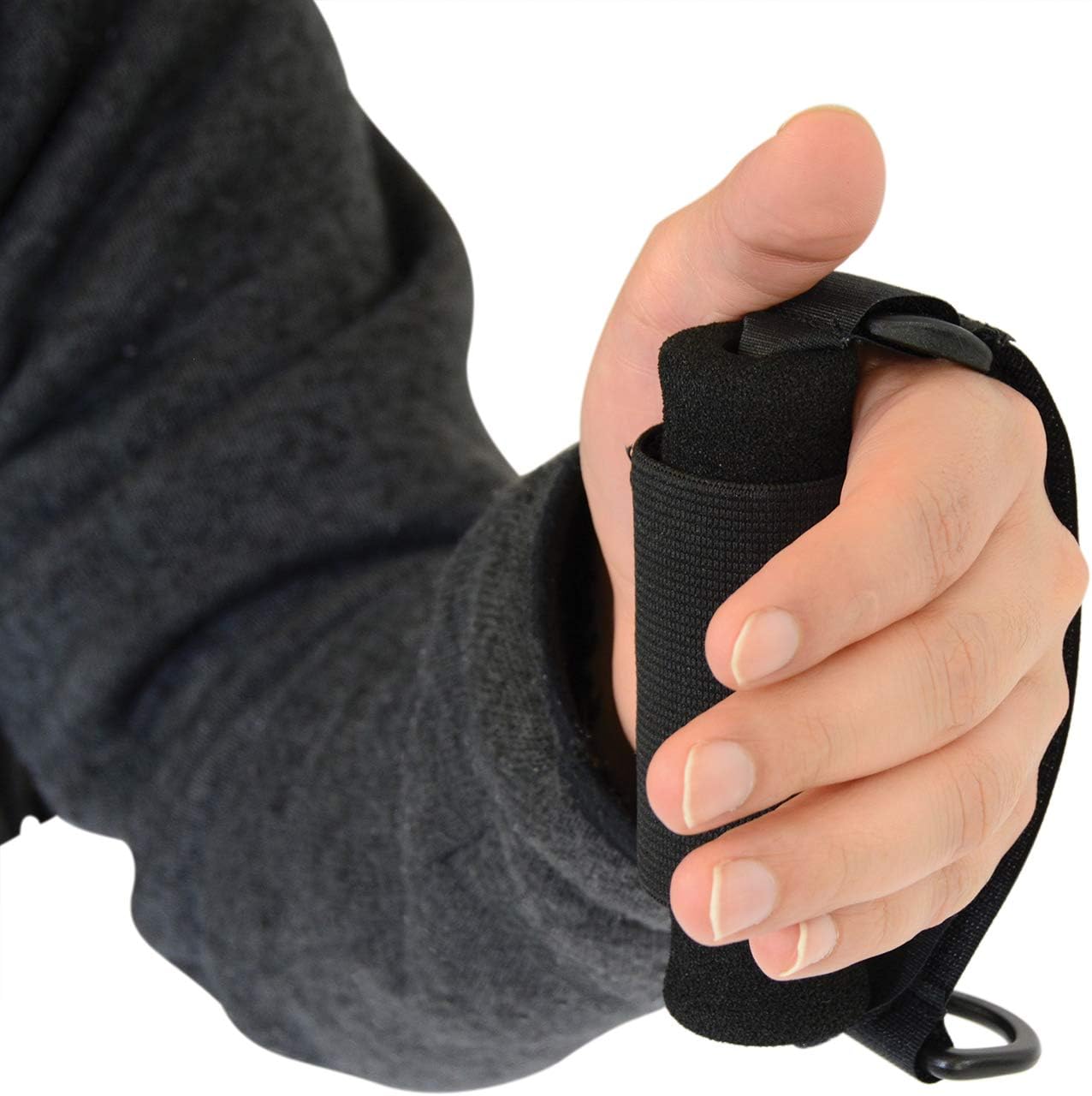 Sammons Preston Universal Holder Strap for Elderly, Hand Cuff with Pocket for Holding Cutlery, Pens, Toothbrushes, Daily Living Tools, Adjustable Velcro Implement Holder for Weak Grip and Arthritis: Industrial & Scientific