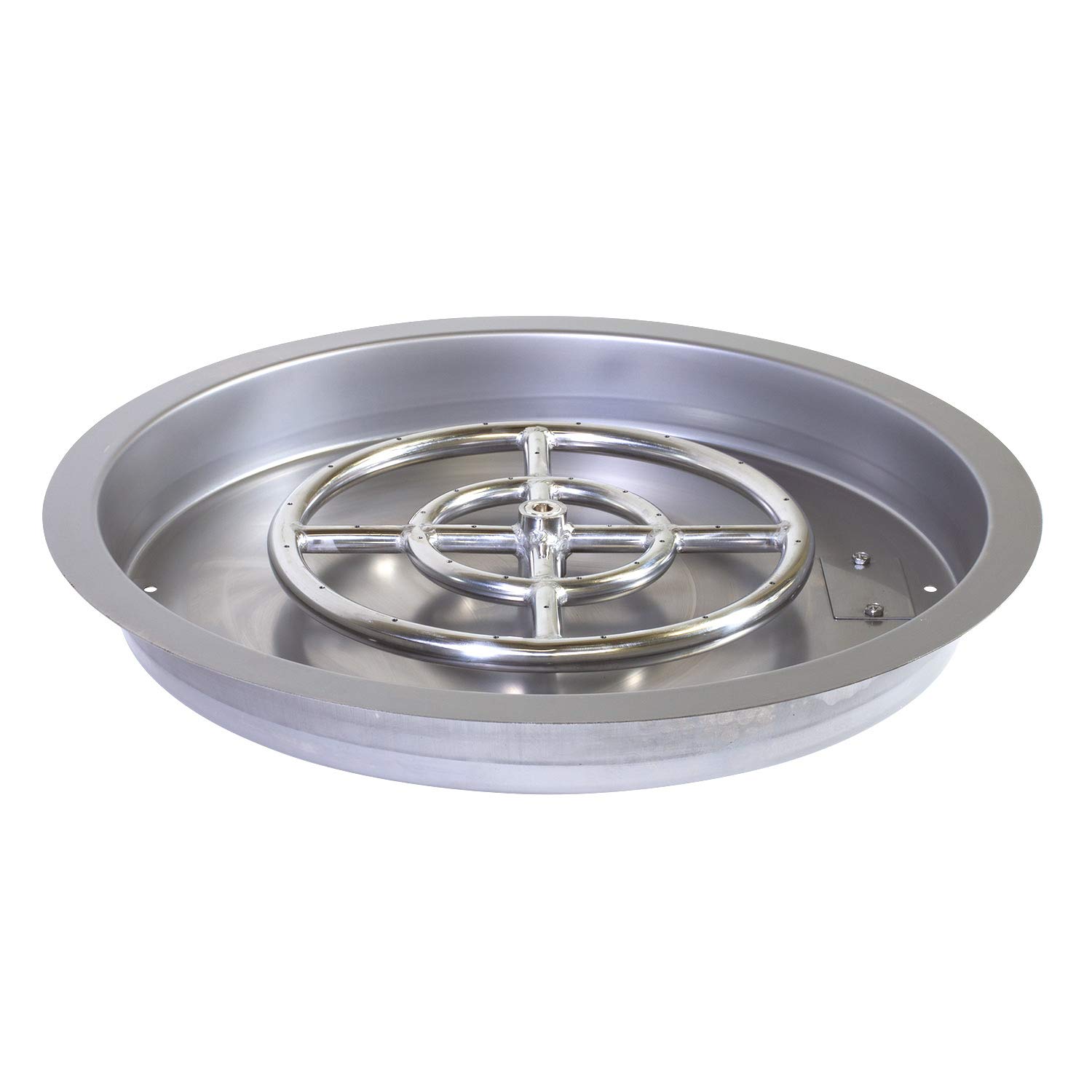 Buy Celestial 19" Round Dropin Fire Pit Pan w/ 12" Burner, Stainless