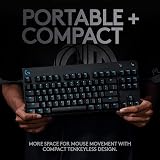 Logitech G PRO Mechanical Gaming Keyboard Tenkeyless UK QWERTY Black view 4