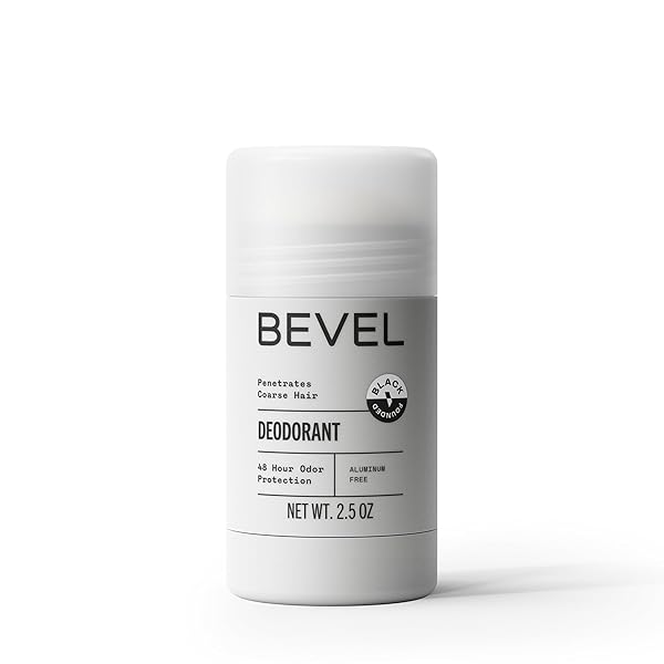 BEVEL DEODORANT FOR MEN WITH COCONUT OIL AND SHEA BUTTER, ALUMINUM FREE, NO STREAKS, 48 HOUR PROTECTION, 2.5 OZ (PACKAGING MAY VARY)