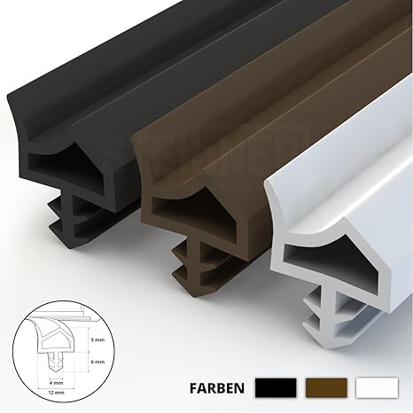 TPE Türdichtung 12mm - Schallschutz & Zugluftstopper Für Zimmertüren (5m,10m,15m,20m,30m) - Weiß