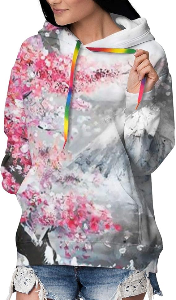 Amazon Co Jp パーカー トレーナー レディース 桜 富士山 美しい景色 プルオーバー フード付き 長袖 原宿系 カジュアル 防寒 ファッション 春秋冬 通学 S Xxl 服 ファッション小物 Amazon Co Jp パーカー トレーナー レディース 桜 富士山 美しい景色 プルオーバー フード付き 長袖 原宿系 カジュアル 防寒 ファッション 春秋冬 通学 S Xxl 服 ファッション小物