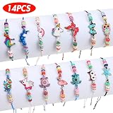 LovesTown 14Pcs Children Bracelets, AdjustableKids Friendship Bracelets Jewelry 