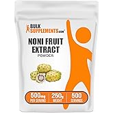 BulkSupplements.com Noni Fruit Extract Powder - Noni Fruit Supplement, Superfood Powder - Gluten Free, 500mg per Serving, 250g (8.8 oz) (Pack of 1)