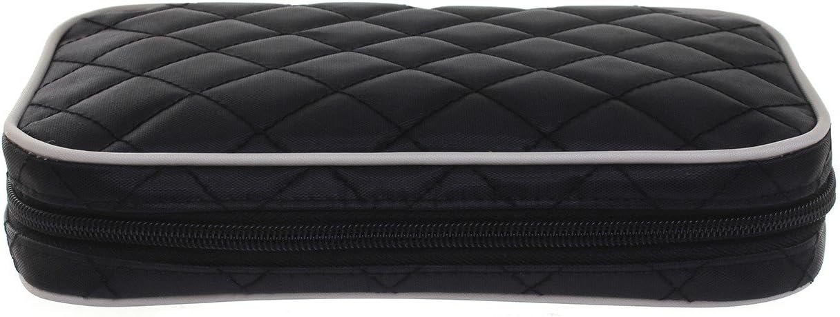 Ellis James Designs Travel Jewellery Organiser Case, Elegant Bag with Quilted Exterior and Padded for Protection - Image 3
