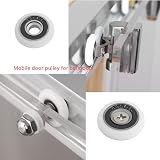 Lemiyoo 12 Sets Shower Door Wheels Rollers Replacement 23mm 25mm Curved Runners view 4