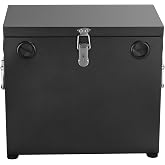 Sidasu Stainless Steel Battery Box for Group 27 Marine Boat RV Trailer | Lockable Steel Case for Battery, Prevents Water Damage, Anti-Rust Coating, Fits 12V Group 24/27 Batteries