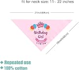 SUOXU Dog Birthday Bandana with Cute Party Hat Cotton Triangle Scarf Gift Set view 3