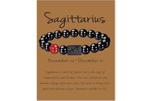 VLINRAS Zodiac Bracelet for Men Women, 8mm 10mm Natural Black Onyx Stone Star Sign Constellation Horoscope Bracelet Gifts
