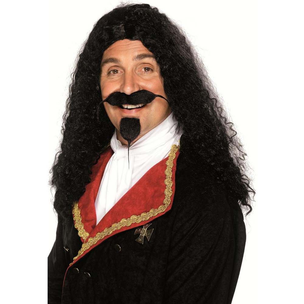 Smiffys Herren Lange und Wuschelige Perücke Musketier Perücke Smiffys Herren Lange und Wuschelige Perücke Musketier Perücke Schwarz e Size Amazon Spielzeug