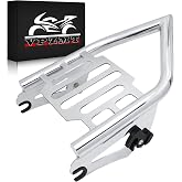 VPZMT Chrome Detachable Mounting Luggage Rack for Harley Touring 09-25 | Street Glide, Electra Glide, Road King, Road Glide 2009-2025 Rear Grab Handles Bracket Rear Racks