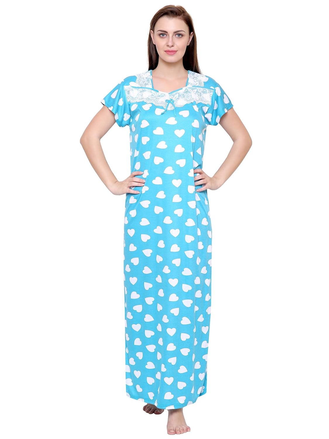 secret wish women's hosiery nighty (free size) _ nt_e119