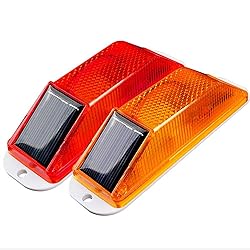 Aolyty Solar Strobe Warning Light Sensitive LED