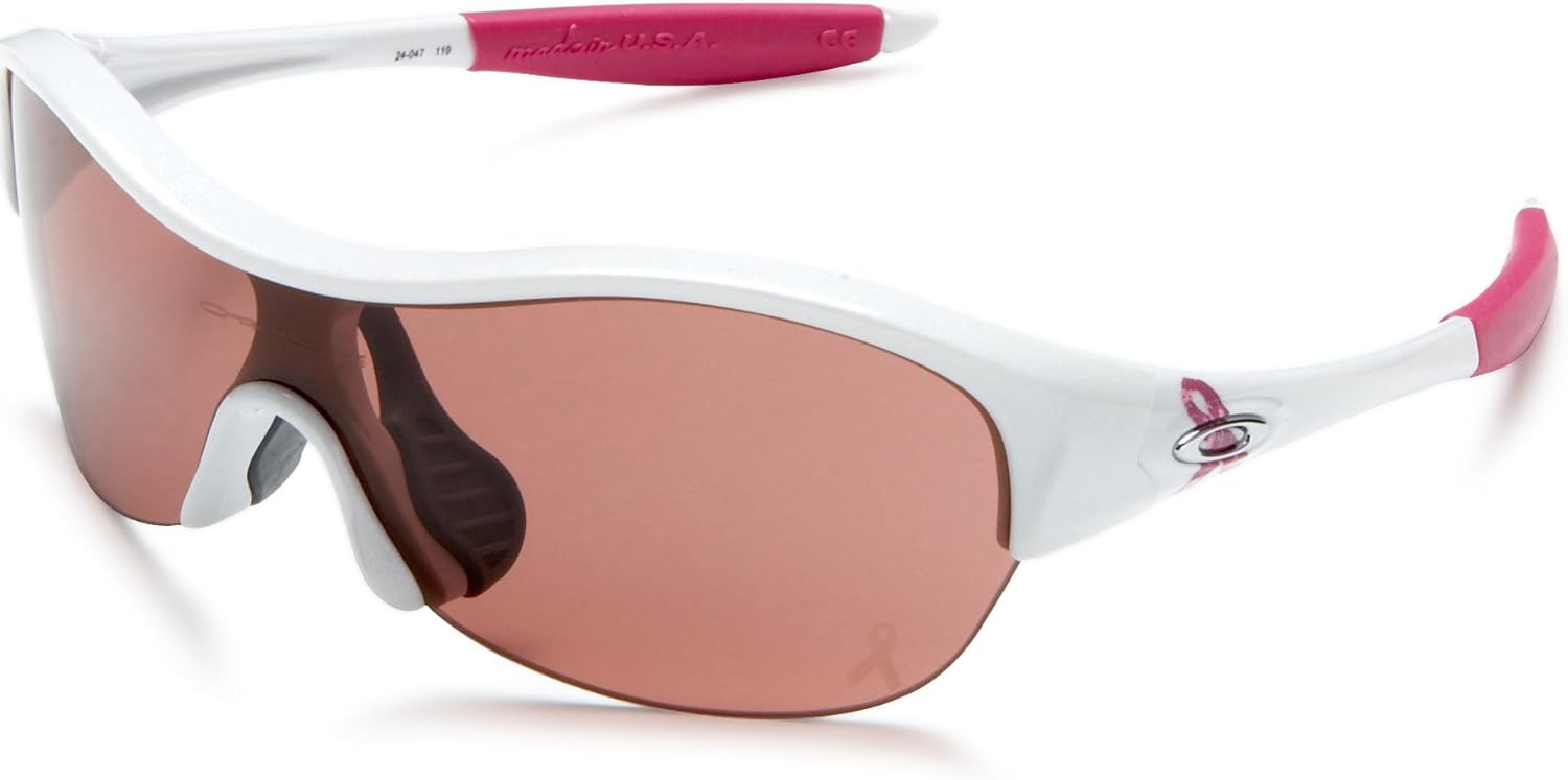 Oakley Women's Enduring Shield Sunglasses, Pearl White