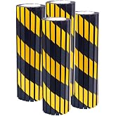 Garage Wall Protector Foam Wall Bumper Column Guard for Parking Lot 4 Pack | 15.7" x 9.8" Wall Guard, Bright Yellow &amp; Back Reflective Warning Effect, Protect Car Door, Self-adhesive Install Easily