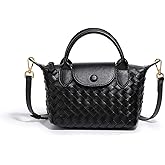 Mini Small Size Braided Luxury Leather Women's top Handle Handbag Fashion Travel Daily Satchel