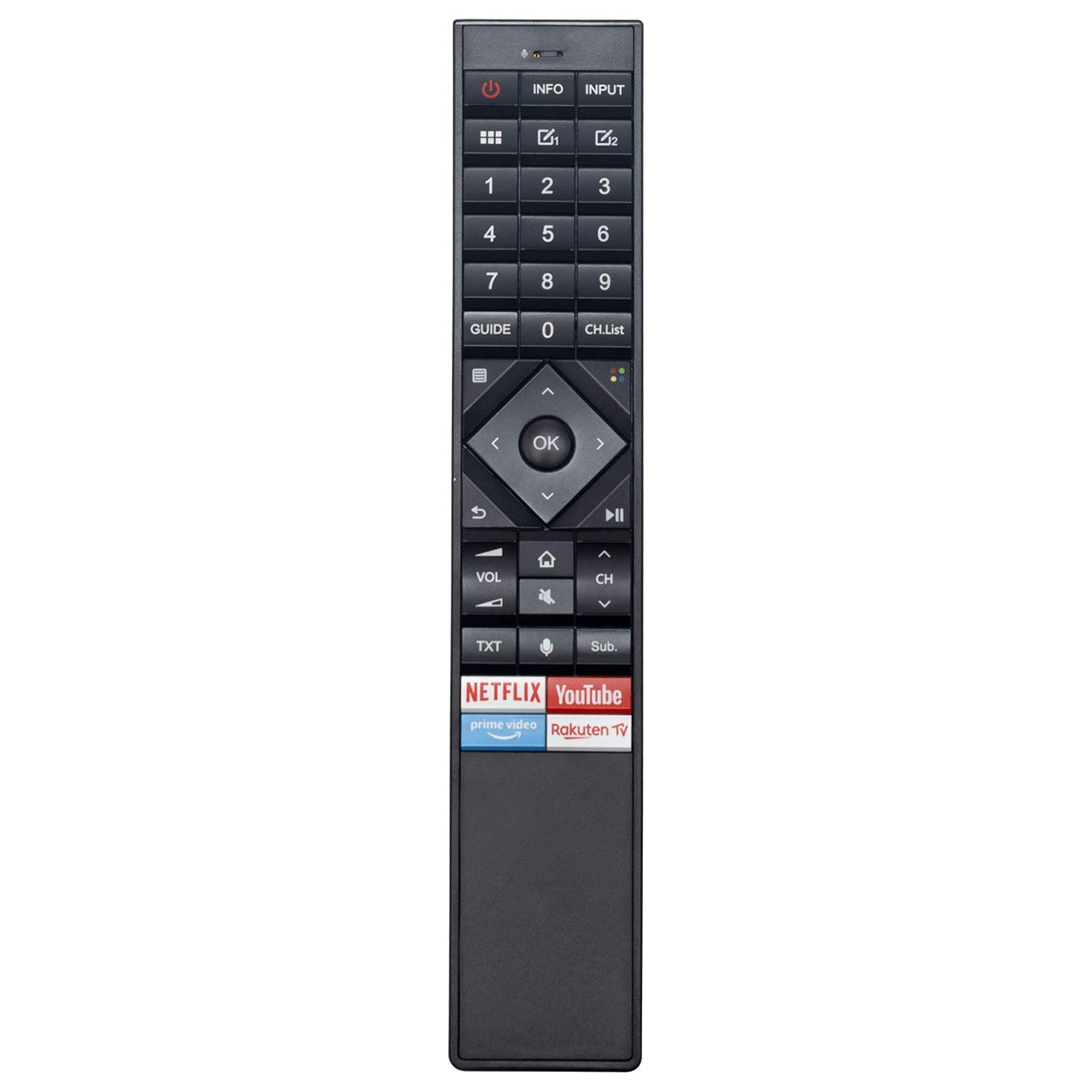 VINABTY ERF3A70 Remote Control Replacement for Hisense 4K UHD Smart TV H50U7B H55U7B H65U7B HE55A7000EUWTS HE50A7000EUWTS HE65A7000EUWTS