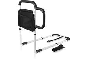 Good Bernie Bed Safety Rails for Elderly Adults, Adjustable Bed Guard Railing with Storage Bag and Side Handle, Bed Assist Bar Fits King, Queen, Full, Twin