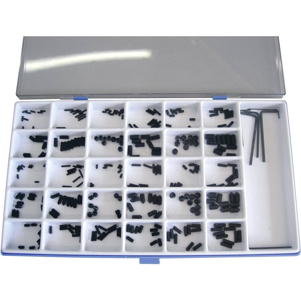 TOOLCRAFT 886327 Set Screws Assortment Steel Pack of 306