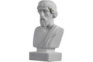 BEAUTIFUL GREEK STATUES Plato Bust Greek Father of Philosophy Statue Alabaster Handmade Head Sculpture