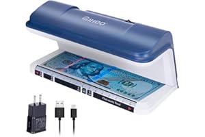TIHOO Counterfeit Bill Detector with LED UV Light, Money Marker Counterfeits Money Detector, Fake Money Detector Machine for Bill, Blue