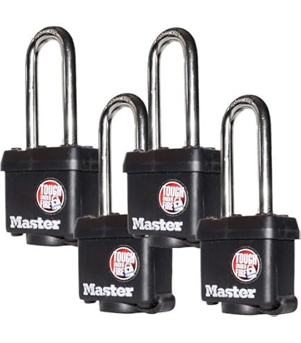 Master Lock - Ocho (8) Candados De Alta Seguridad Serie Pro 6321NKA-8 Con Tecnología BumpStop