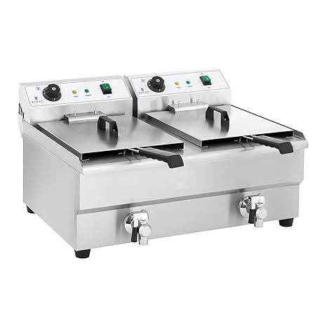 Royal Catering Freidora Electrica Profesional Doble RCEF ...