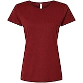 LAT Women's Fine Jersey Tee L Cardinal Blackout