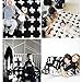 Hacookies,Black and White Swiss Cross Personalized Crochet Baby Blanket Cashmere Fleece Toddlers Swaddle Blanket Throw for Infant Children,Includes Storage Bag