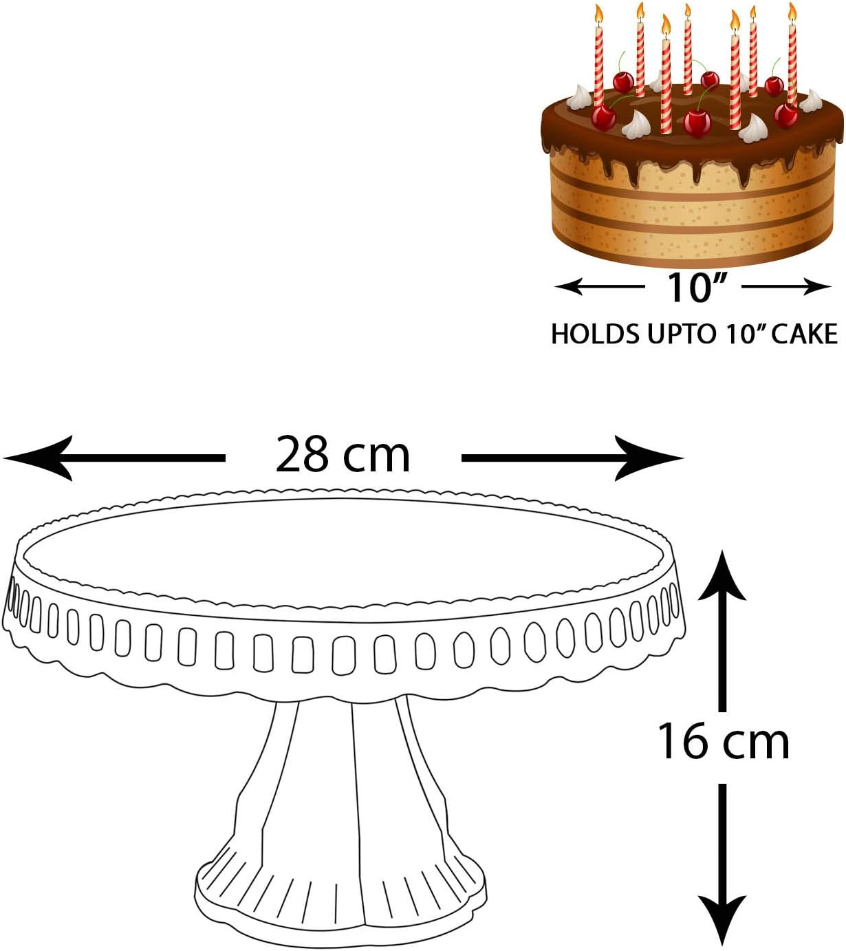 Plastique Blanc Traditionnel Desserts Gateau Plaque Support De Presentation Vaisselle Et Arts De La Table Vaisselle Et Plats De Service gd In