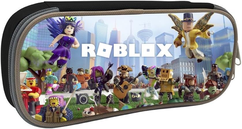 Custom Ro-blox Kids 3D Printing Pencil Case Students Stationery Bags Pencil Holders Pen Bag