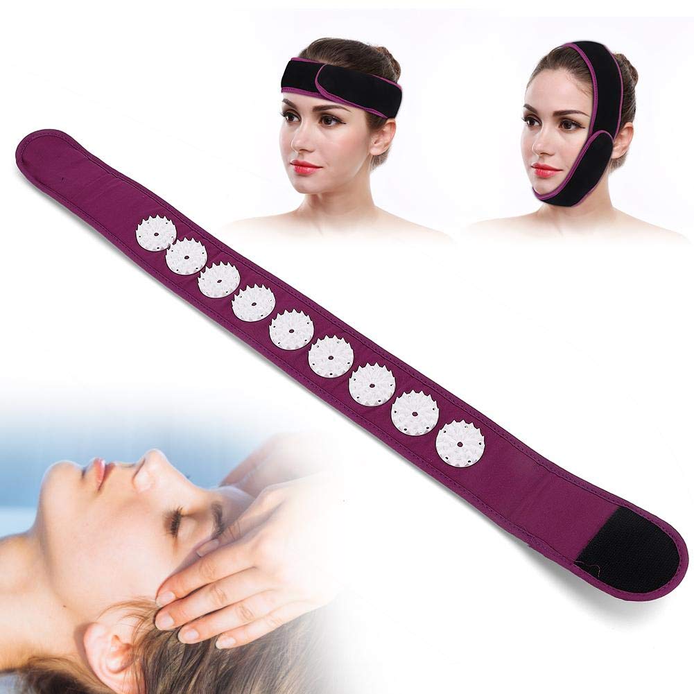 Acupressure Wrap Headband for Head Pain Relief and Stress Relaxation, Fabric Acupuncture Massage Headband for Daily Use, Yoga Fitness Acupuncture Head Massager (2#)