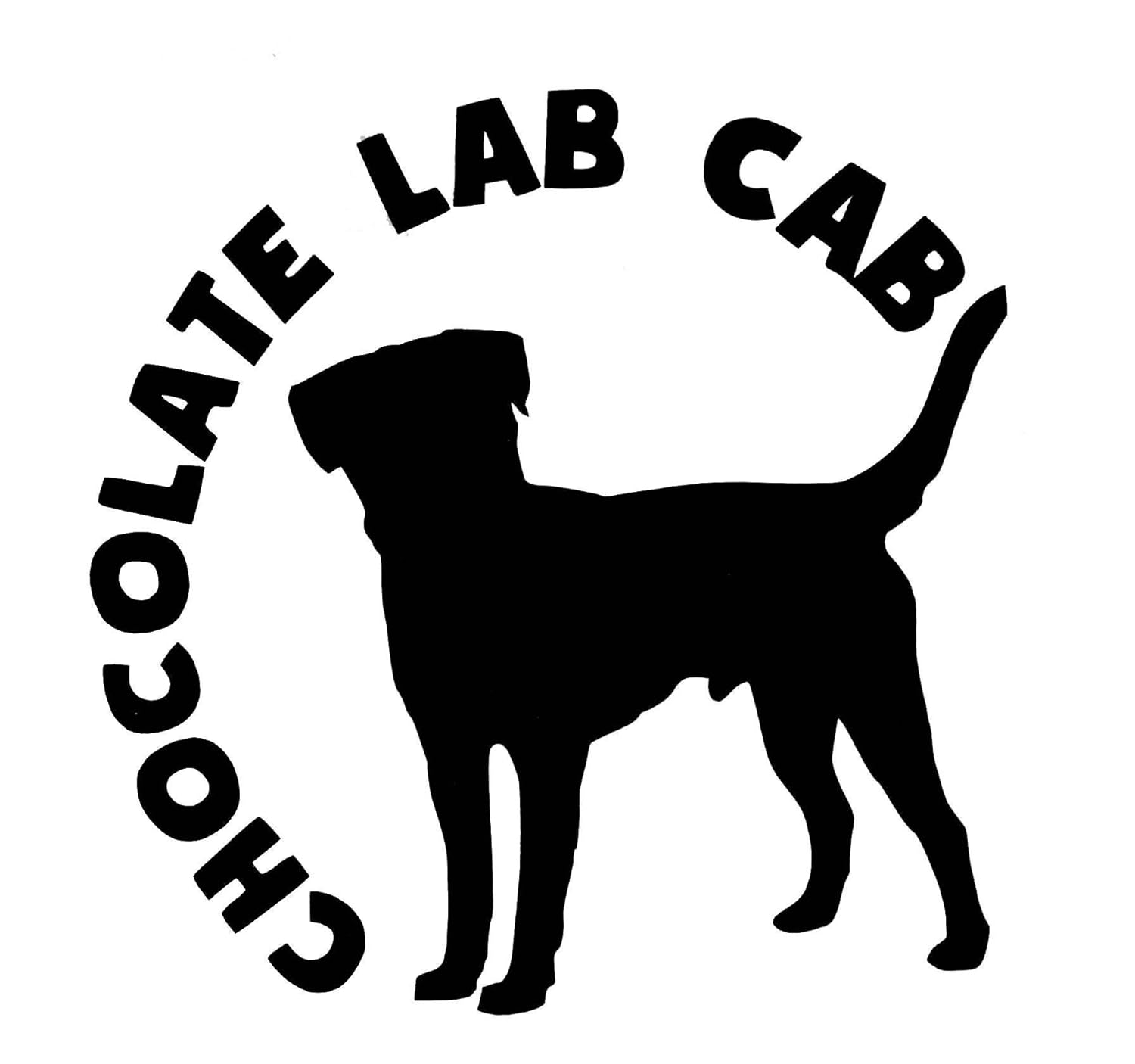 Custom Chocolate Lab Cab Vinyl Decal Dog Breed Bumper