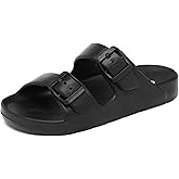 INMINPIN Boys Girls Double Buckle Slide Sandals Comfort Beach Pool Shower Slippers Adjustable Indoor Outdoor Little Kid/Big Kid
