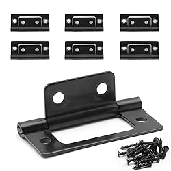 Litoexpe 6 Pcs Non-Mortise Door Hinges, 2 x 0.97