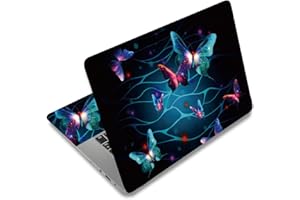SUPERDANT Flash Butterfly Laptop Skin Shiny Butterfly Laptop Sticker PVC Computer Stickers Dustproof Waterproof Art Decal Pro