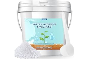 5LB Water Storing Crystals for Plants with Spoon, Water Gel Solves Plant Over-Watering and Drought Problems, Keeps The Soil Moist, Small Water Storing Polymer Crystals for Plants Candle - by Oycevila