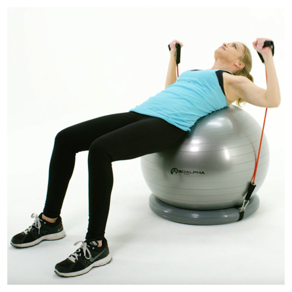resistance bands for exercise ball
