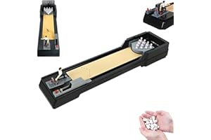 Table Top Bowling Gadget Kids Gift Set, Larger Size Board Mini Bowling Set, Tabletop Bowling Game, Table Top Bowling Gadget K