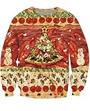 Uideazone Unsiex 3D Printed Pullover Sweatshirts Graphic Long Sleeve Shirts