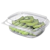 KODA CUP 8oz Tall Dome RPET Clear Hinged Lid Deli Container- 200Pcs