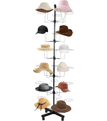 Grid Hat Racks Wig Stand Baseball Cap Display Rack And Shelf/Hat Stand Display For ...
