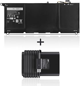 ZTHY New Dell 65W USB-C Type C AC Adapter Charger and 60Wh PW23Y Laptop Battery Compatible with Dell XPS 13 9360 P54G002 Series