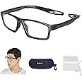 Sports Goggles Glasses Football Soccer Safety Glasses Goggles Adjustable Strap Interchangeable Temples for Men Youth
