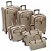 LONDON FOG Chelsea Lites Expandable Upright Luggage, Olive Plaid, 17-Inch